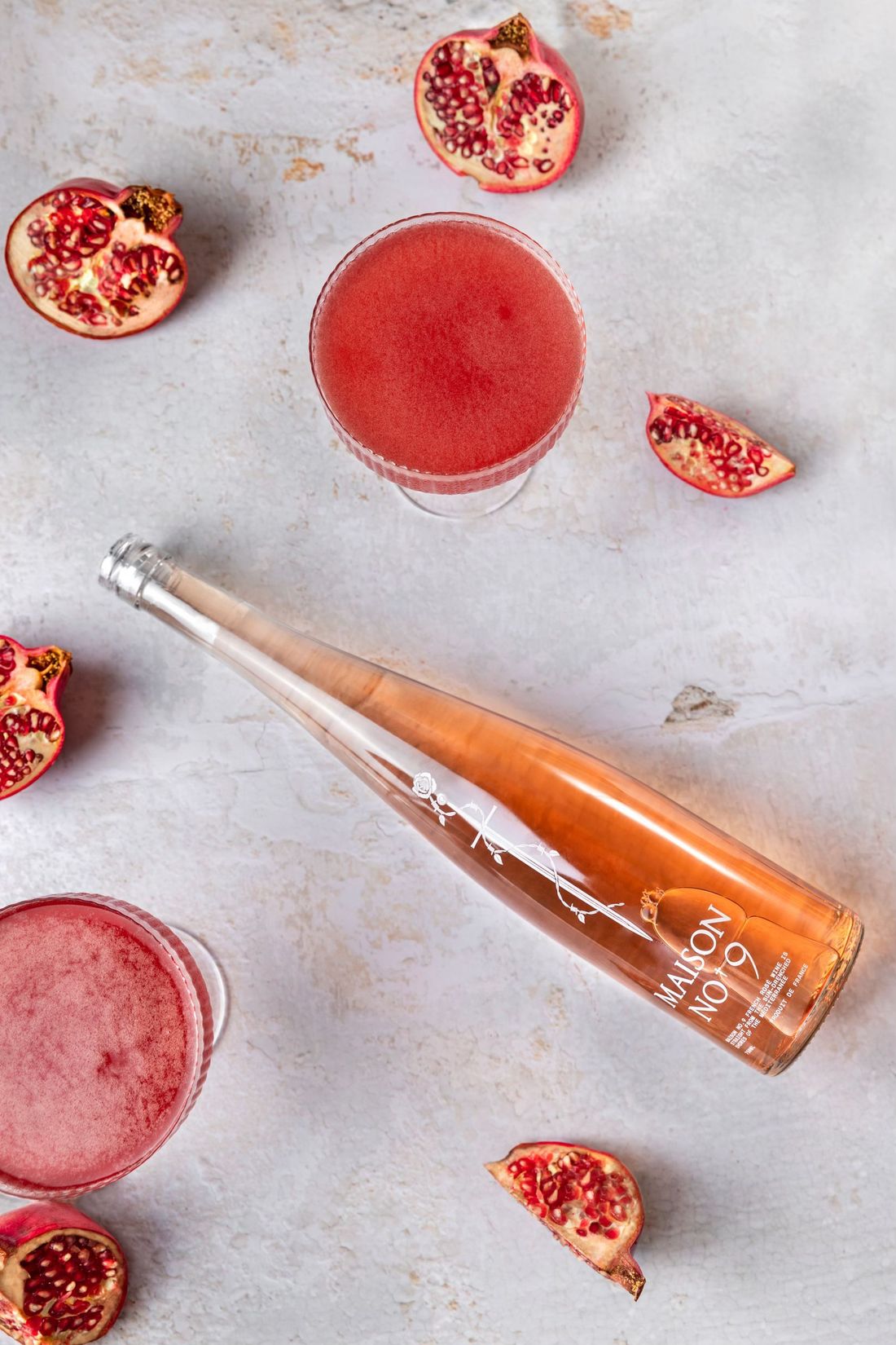 Maison No. 9 met granaatappelcocktail